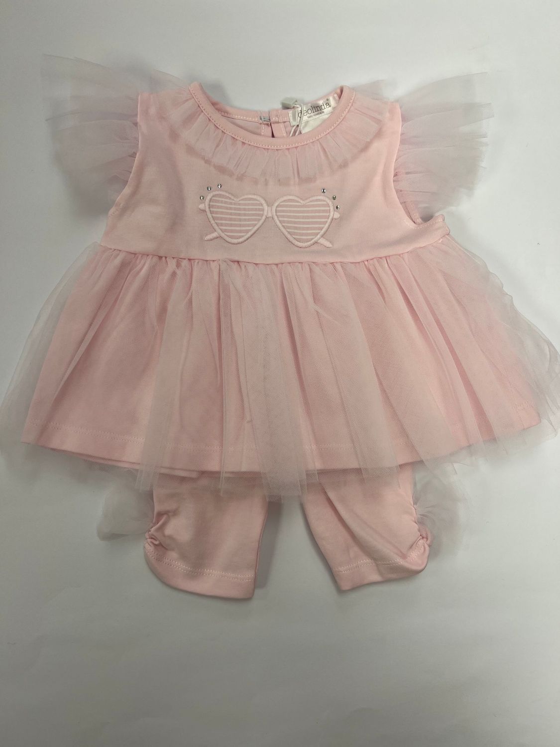 DEOLINDA 'SUMMER' PINK TULLE LEGGING SET DEO1315