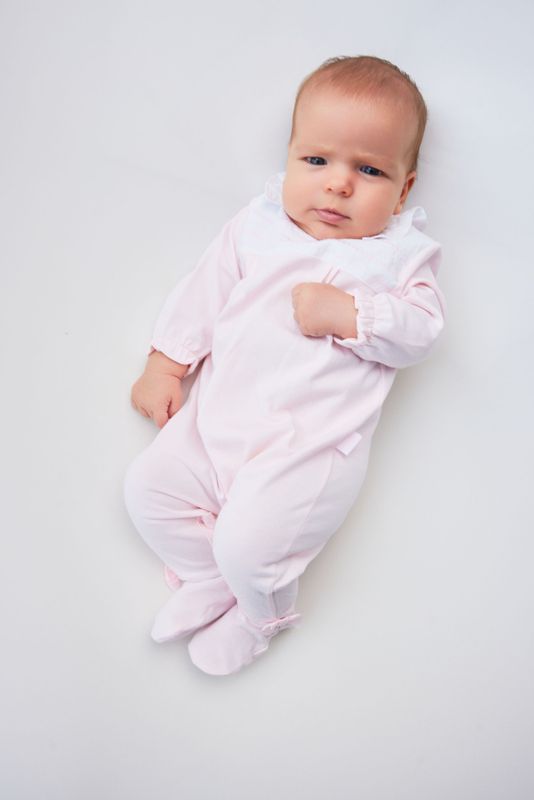 TUTTO PICCOLO PINK ONE PIECE WITH FEET TP2418 TUTTO PICCOLO PINK ONE PIECE WITH FEET TP2418