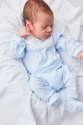 TUTTO PICCOLO PALE BLUE ALL-IN-ONE WITH FEET TP2401