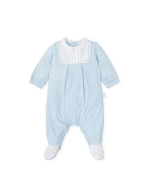 TUTTO PICCOLO PALE BLUE ALL-IN-ONE WITH FEET TP2400