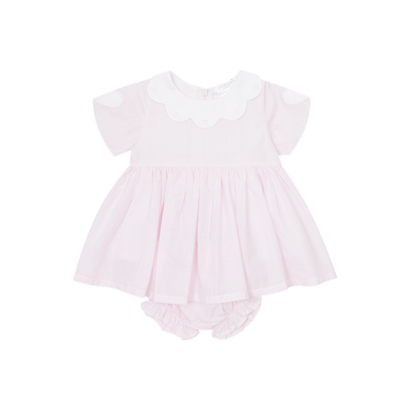 DEOLINDA 'LINA' PINK AND WHITE HEARTS DRESS & PANTS DEO5305 ​