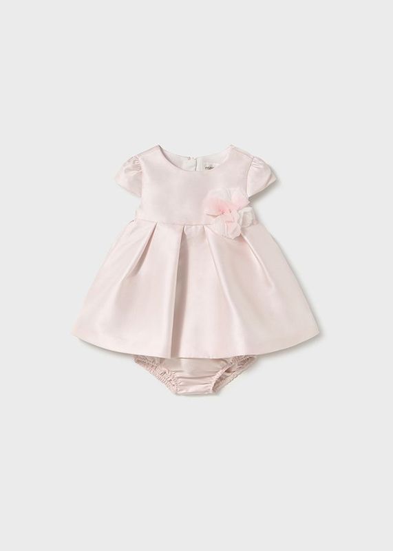 MAYORAL FANCY PALE PINK 'TAFFETA' DRESS & PANT MAY1861