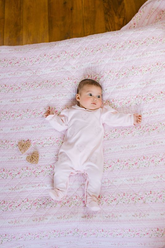 EMILE ET ROSE 'JENNA' PALE PINK ALL IN ONE ER2611