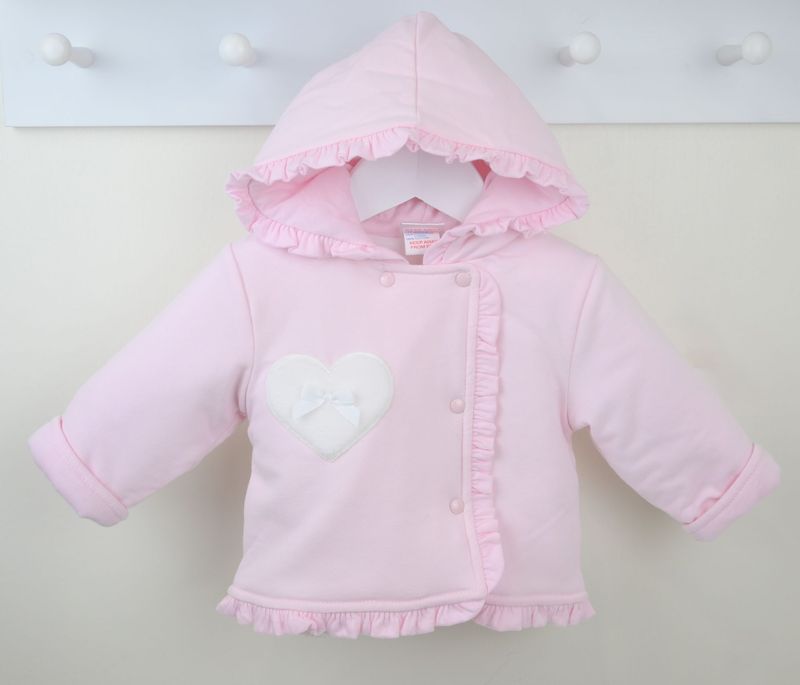 PEX 'BETHANY PALE PINK PADDED JACKET WITH HOOD PEX0703  **COMING SOON