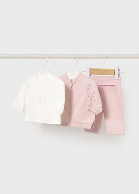 MAYORAL PINK 3 PIECE TROUSER SET MAY2607