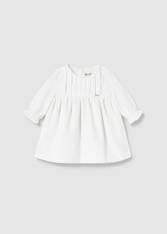 MAYORAL IVORY VELVET DRESS  MAY2819