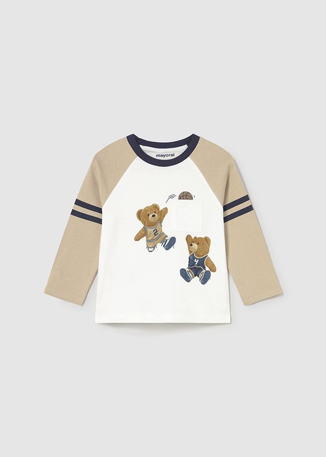 MAYORAL LATTE BEAR T SHIRT MAY2059
