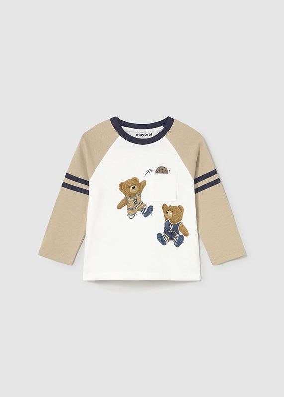 MAYORAL LATTE BEAR T SHIRT MAY2059