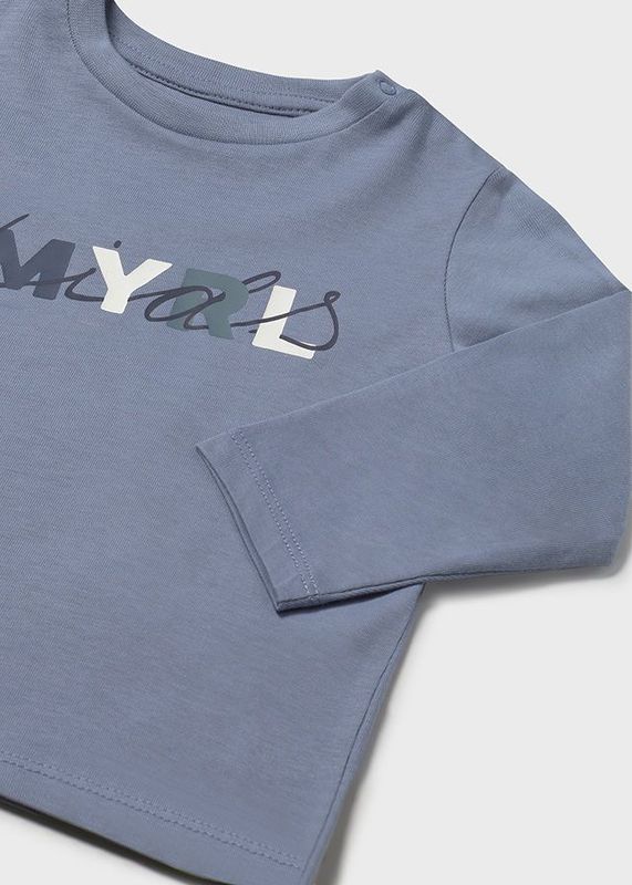 MAYORAL 'ICEBERG' BLUE LONG SLEEVED T SHIRT MAY108B