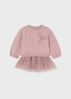 MAYORAL DUSKY PINK SKIRT SET MAY2923