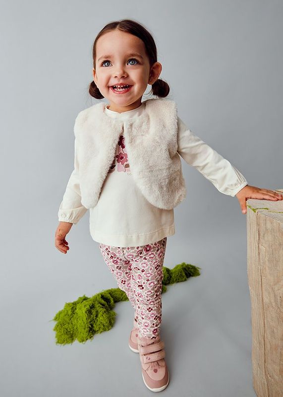 MAYORAL DUSKY PINK LEGGING SET & GILET MAY2739