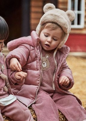 MAYORAL DUSKY PINK PADDED COAT MAY2436