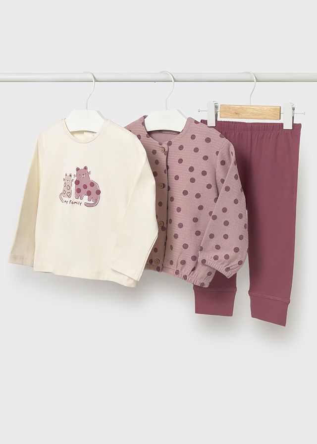MAYORAL DUSKY PINK LEGGING SET & GILET MAY2743