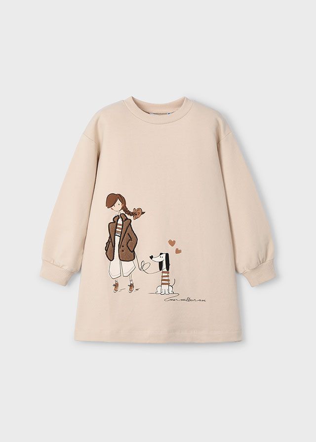 MAYORAL SAND SWEAT DRESS MAY4929