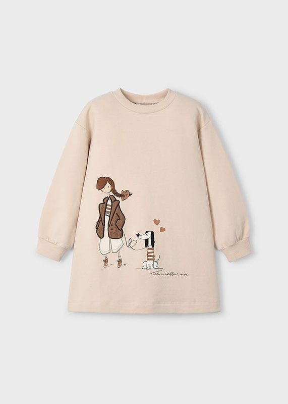 MAYORAL SAND SWEAT DRESS MAY4929