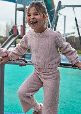 MAYORAL DUSKY PINK TROUSER SET MAY4896