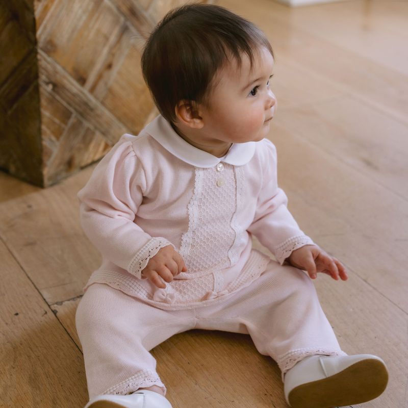 EMILE ET ROSE 'KACEY' TWO PIECE KNITTED LEGGING SET & HAT ER6517