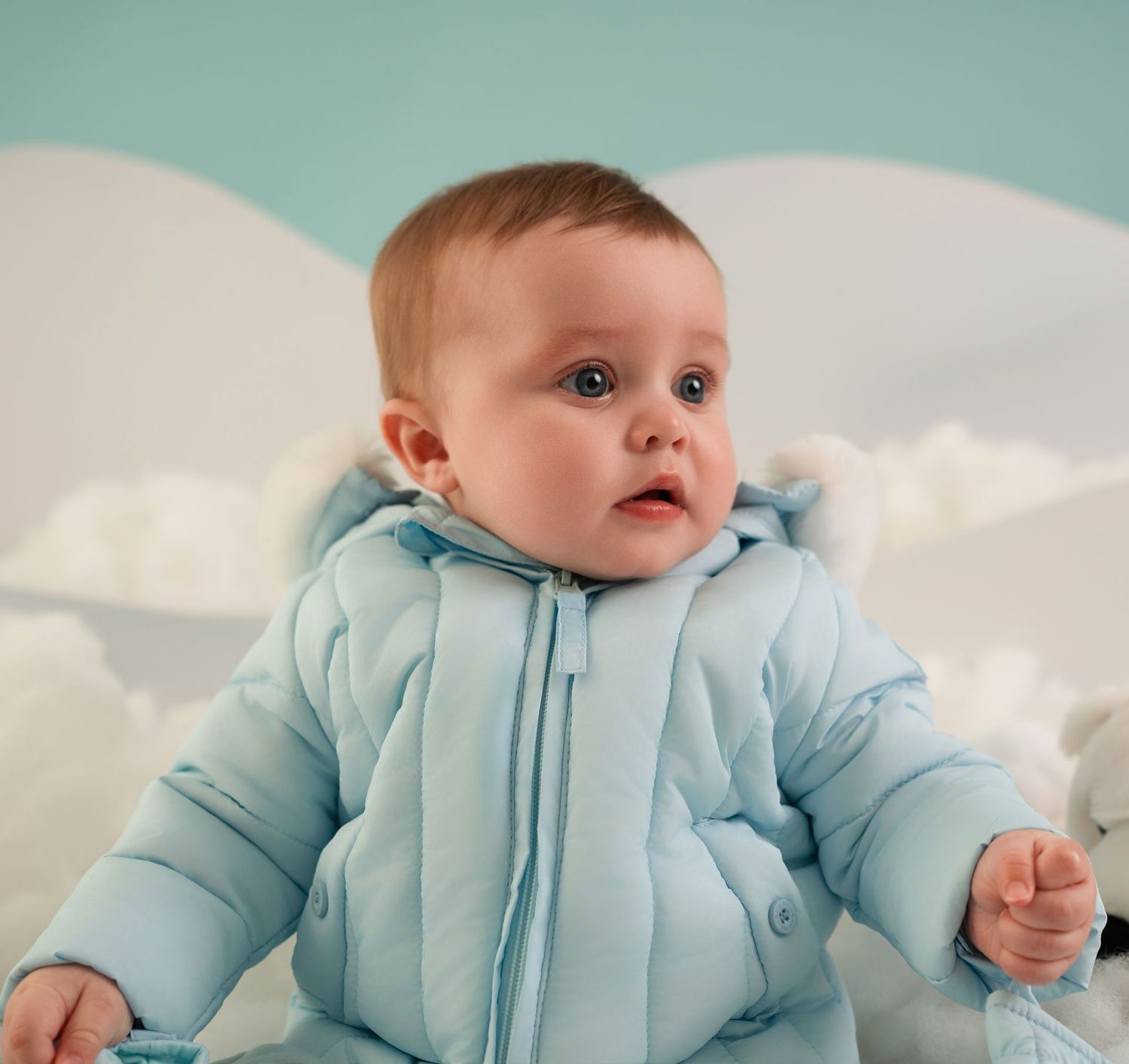 MITCH & SON 'MIKEY' PALE BLUE PADDED JACKET MS5701