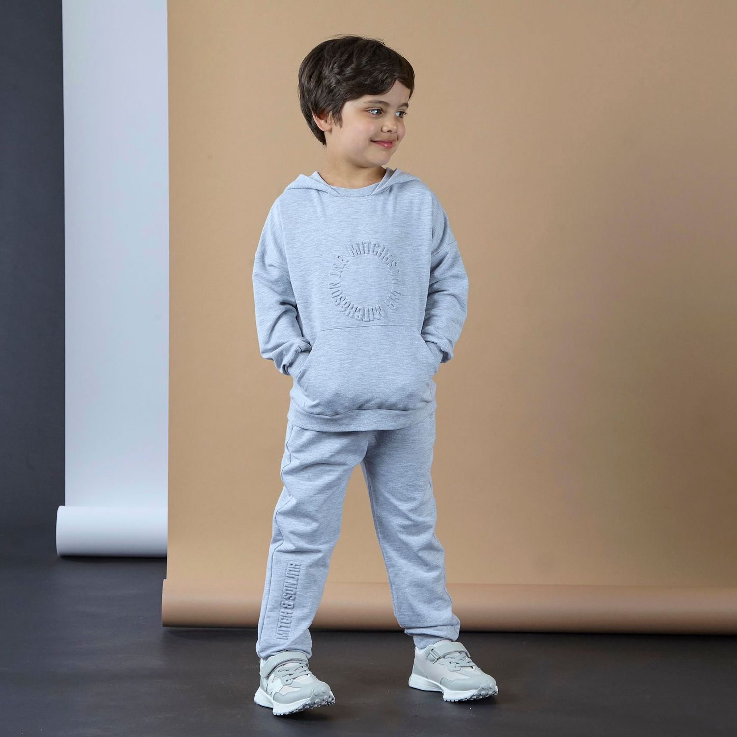 MITCH & SON ''LENNON' GREY JOG SET MS5608