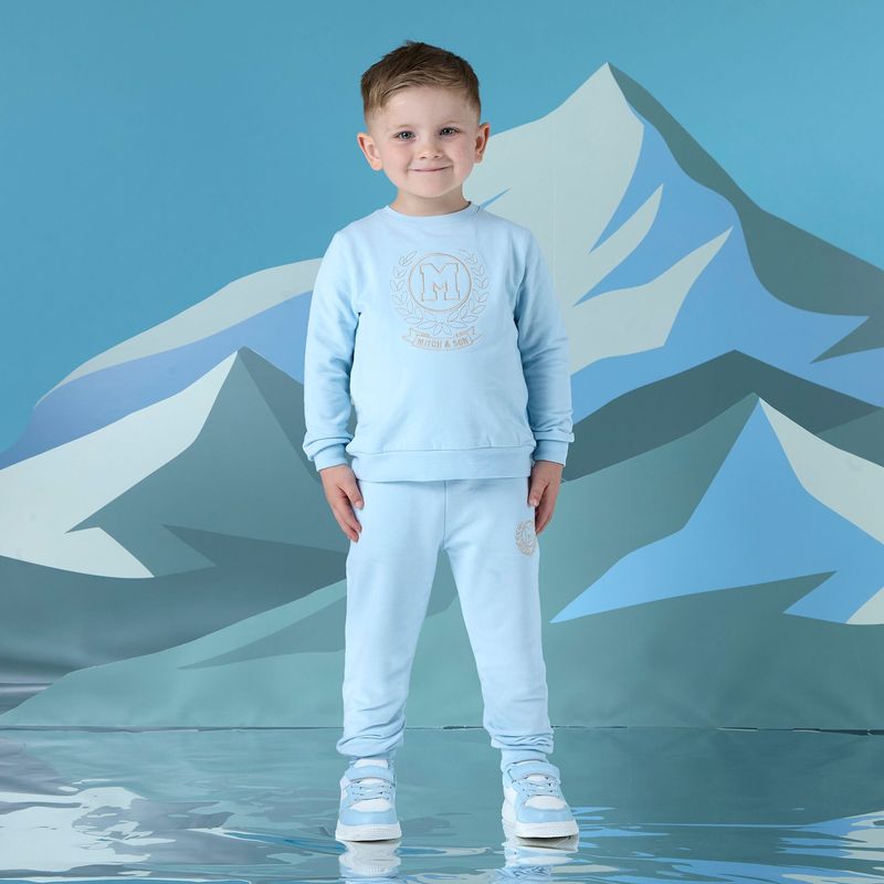 MITCH & SON 'JAXON' PALE BLUE JOG SET MSMS5406