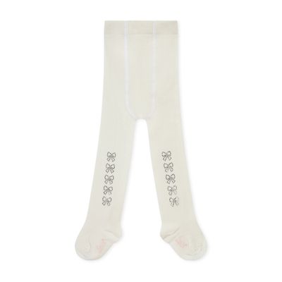 LITTLE A KERRY WHITE DIAMONTE BOW TIGTHS LA5314W