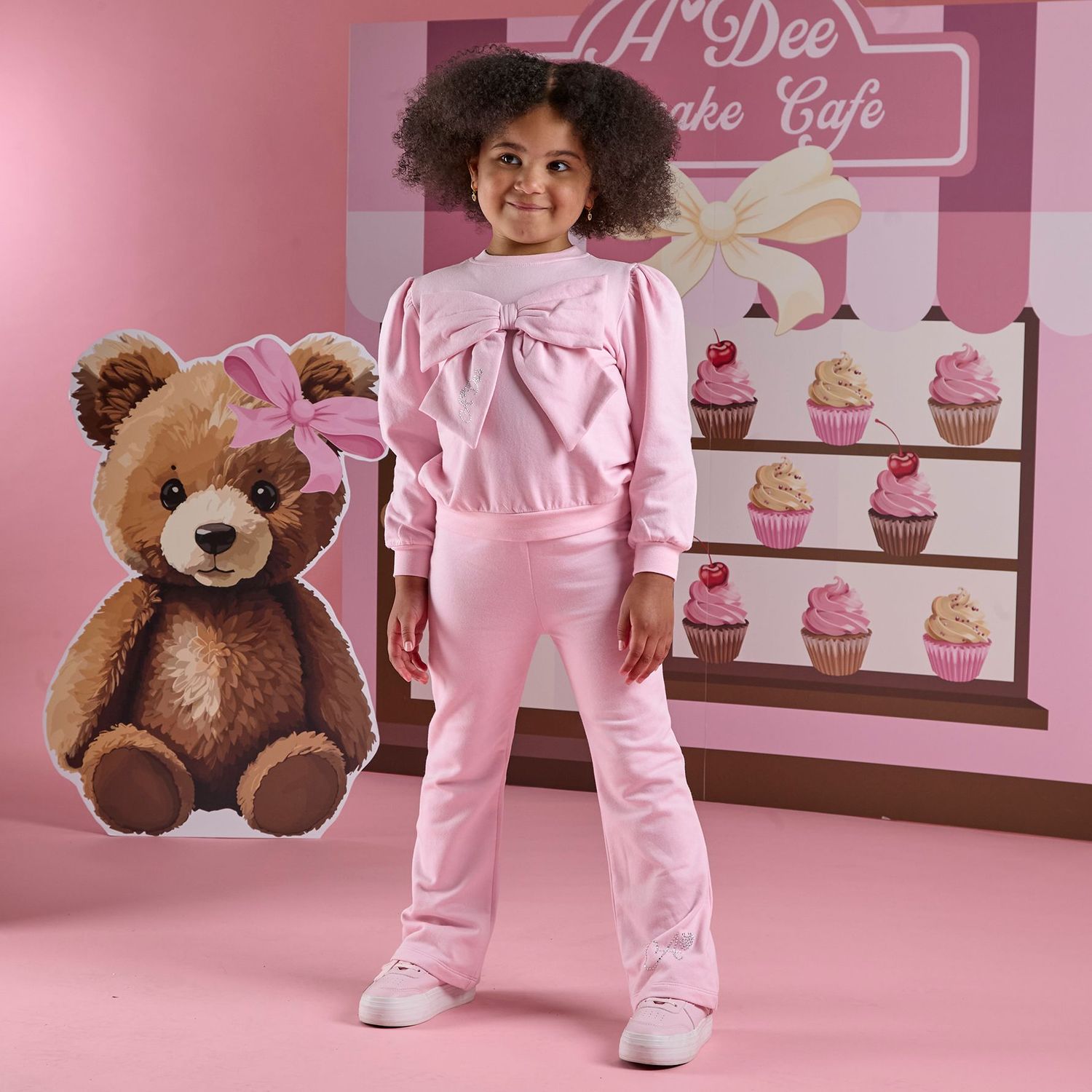 ADEE 'LUNA' FLARE TRACKSUIT PINK AD2512