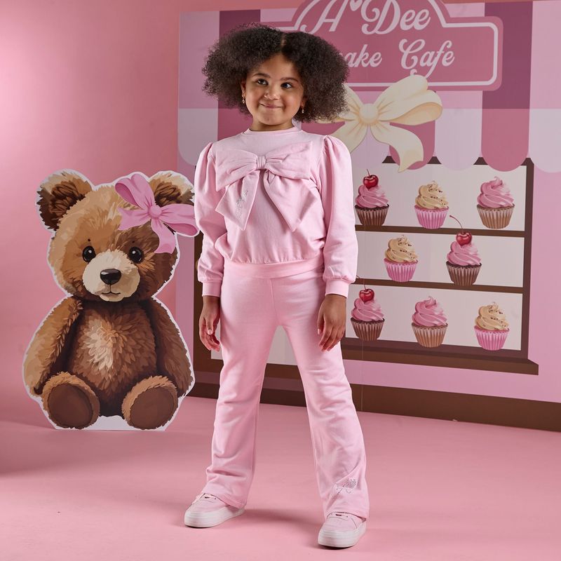 ADEE 'LUNA' FLARE TRACKSUIT PINK AD2512