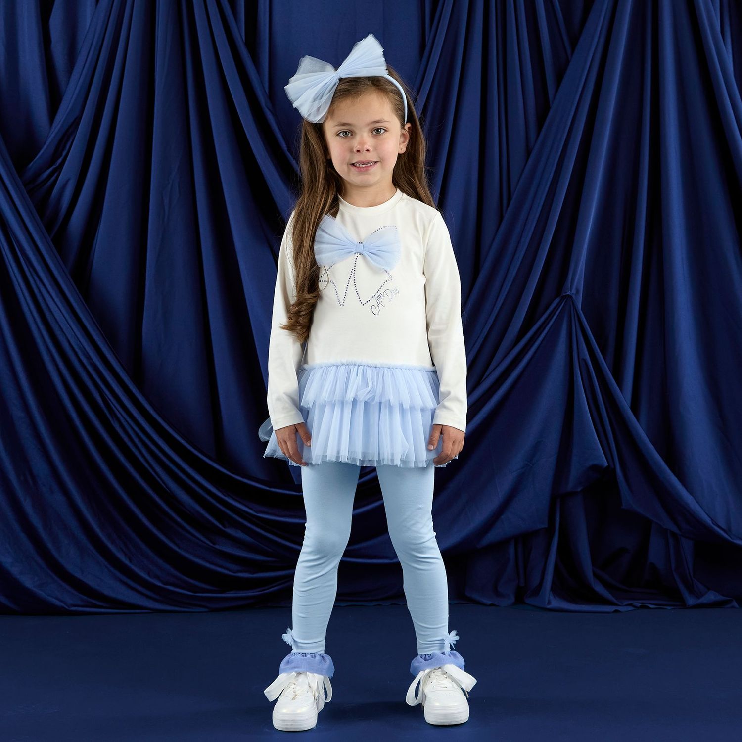 ADEE 'MILA' BLUE TULLE LEGGING SET AD3522