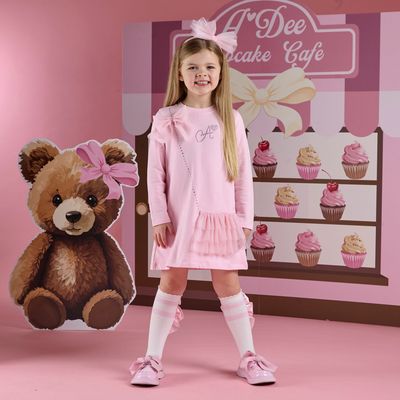 ADEE 'MIRACLE' A-LINE DRESS PINK HANDBAG AD2712