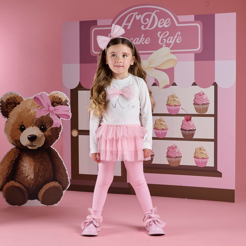 ADEE 'MILA' PINK TULLE LEGGING SET AD2511