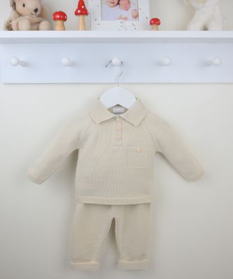 PEX 'LOUIS' PALE BEIGE FINE KNIT TROUSER SET PEXB0764N PEX 'LOUIS' PALE BEIGE FINE KNIT TROUSER SET PEXB0764N