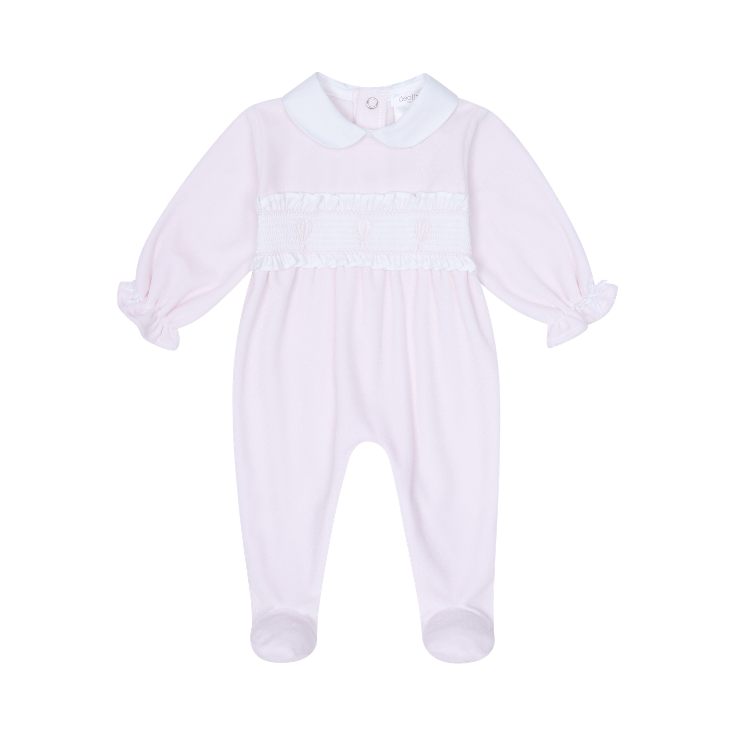 DEOLINDA PALE PINK SMOCKED ALL IN ONE DEO5105P DEOLINDA PALE PINK SMOCKED ALL IN ONE DEO5105P