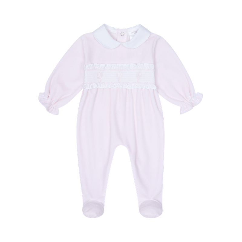 DEOLINDA PALE PINK SMOCKED ALL IN ONE DEO5105P