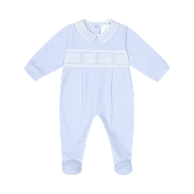 DEOLINDA PALE BLUE SMOCKED ALL IN ONE DEO5105B DEOLINDA PALE BLUE SMOCKED ALL IN ONE DEO5105B