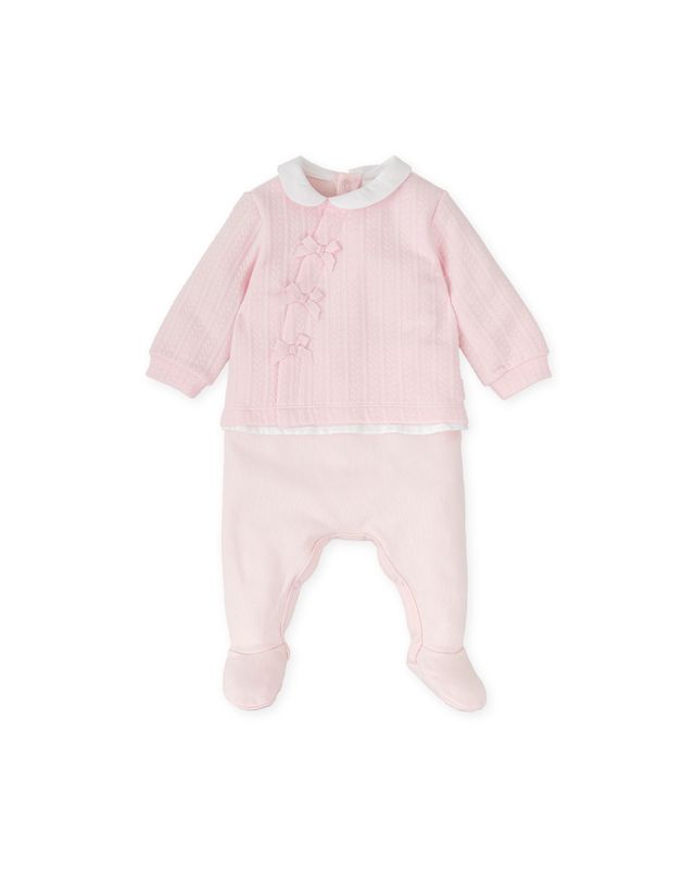 TUTTO PICCOLO PALE PINK ALL IN ONE WITH FEET TP2715
