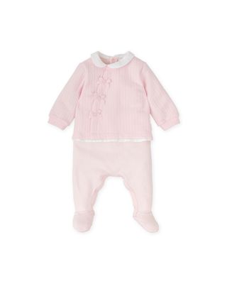 TUTTO PICCOLO PALE PINK ALL IN ONE WITH FEET TP2415