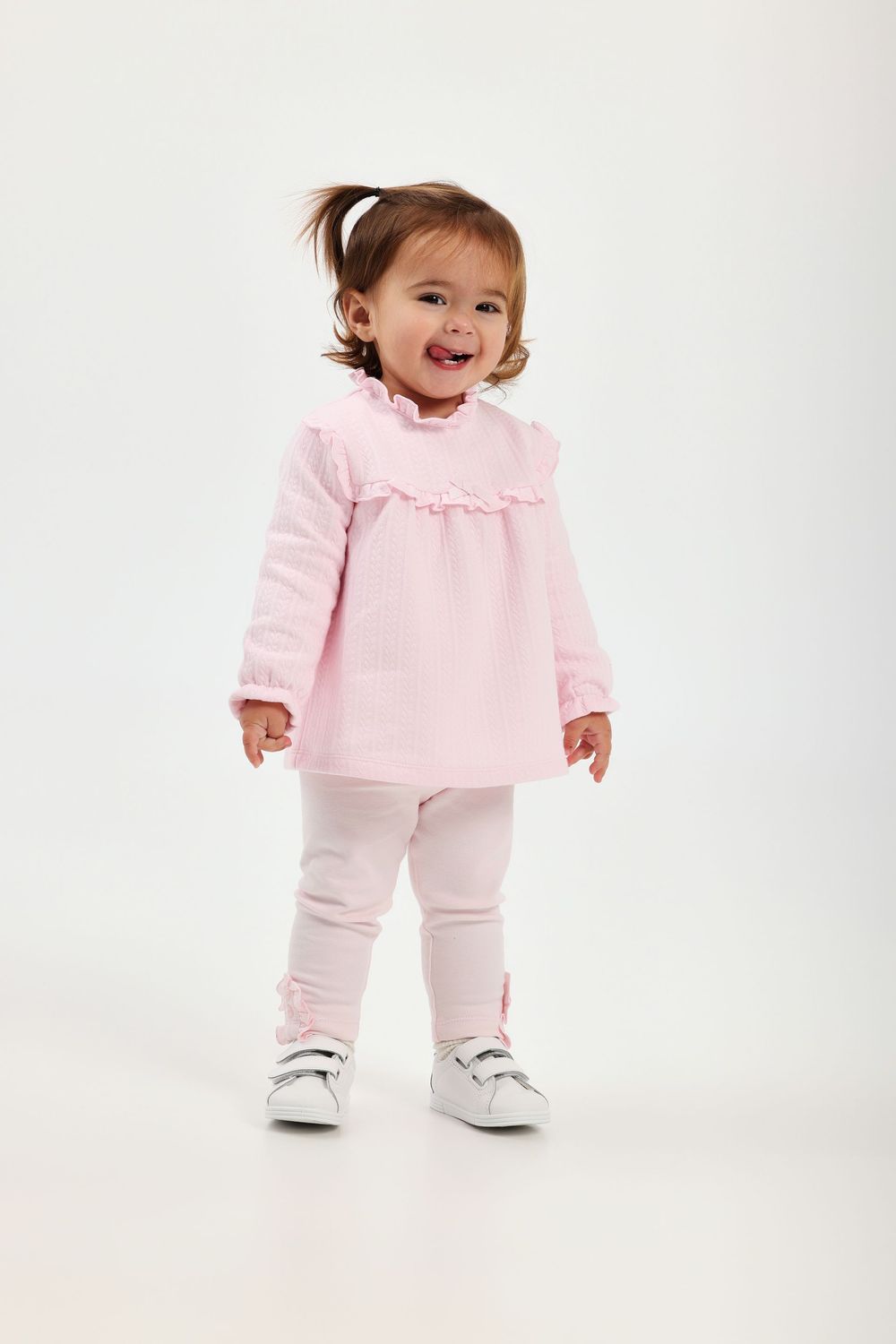 TUTTO PICCOLO PALE PINK LEGGING SET TP2740