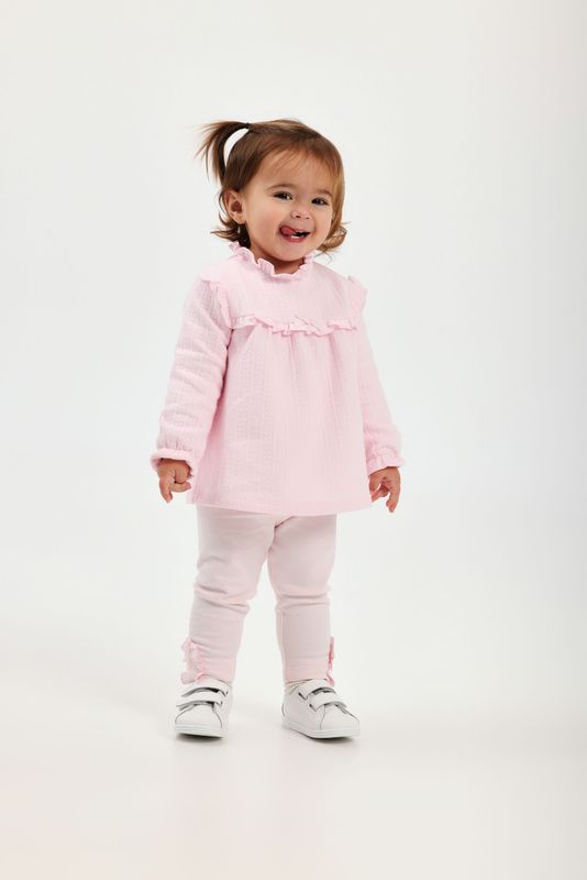 TUTTO PICCOLO PALE PINK LEGGING SET TP2740
