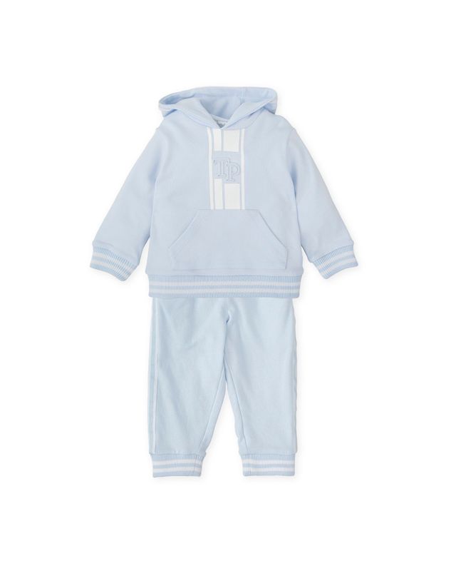 TUTTO PICCOLO PALE BLUE AND WHITE TRACKSUIT TP2710