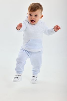 TUTTO PICCOLO PALE BLUE AND WHITE TRACKSUIT TP2708