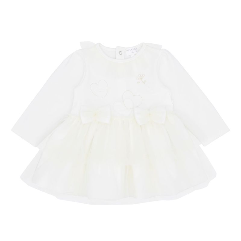 PASTELS & CO 'DIANA' IVORY TULLE DRESS PAS312KI