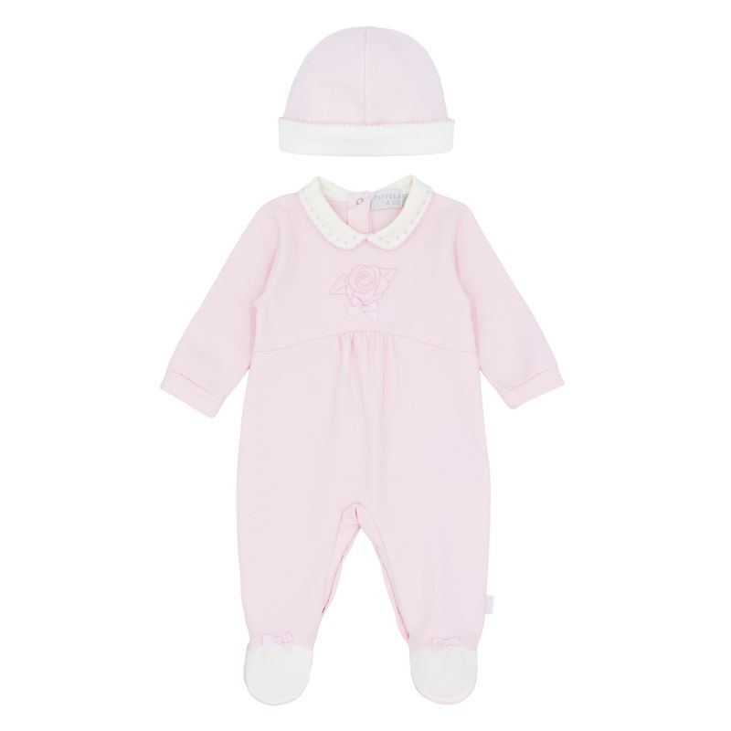 PASTELS & CO 'CORA'' PALE PINK ALL IN ONE WITH HAT PAS309A