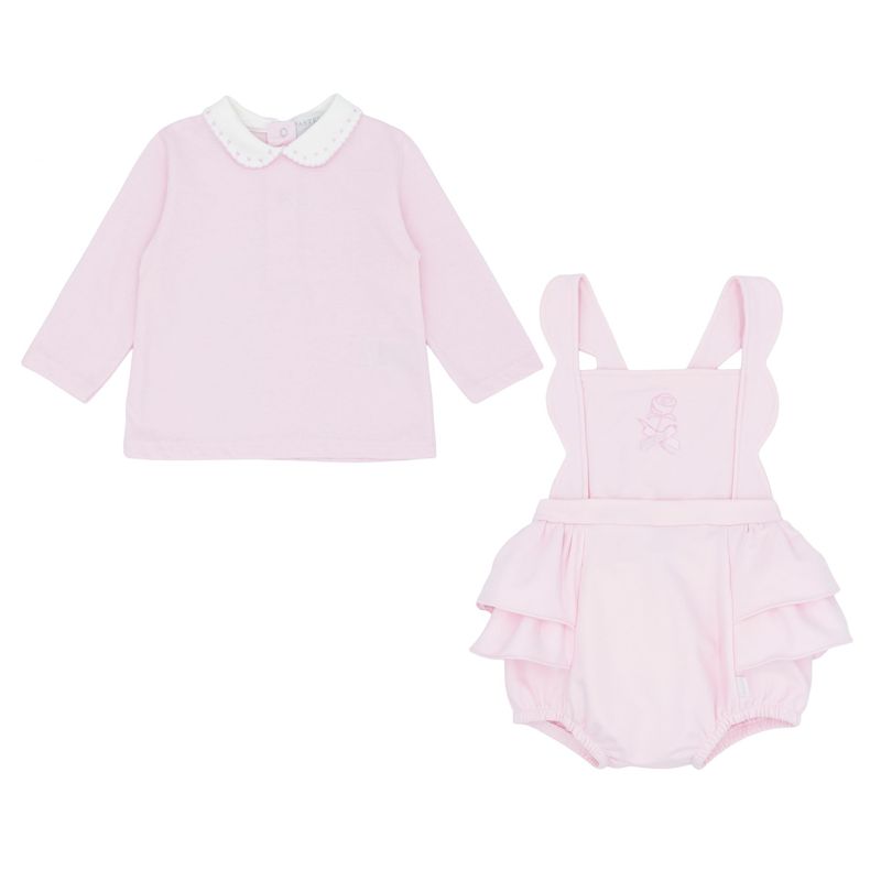 PASTELS & CO 'AMALIA' PINK TWO PIECE ROMPER PAS309C