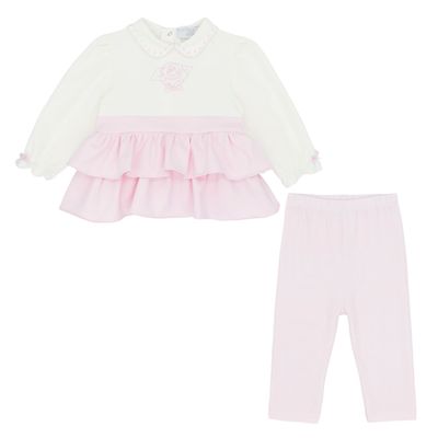 PASTELS & CO 'AMANDA'FRILL PEPLUM TOP AND LEGGING SET PAS309J PASTELS & CO 'AMANDA'FRILL PEPLUM TOP AND LEGGING SET PAS309J