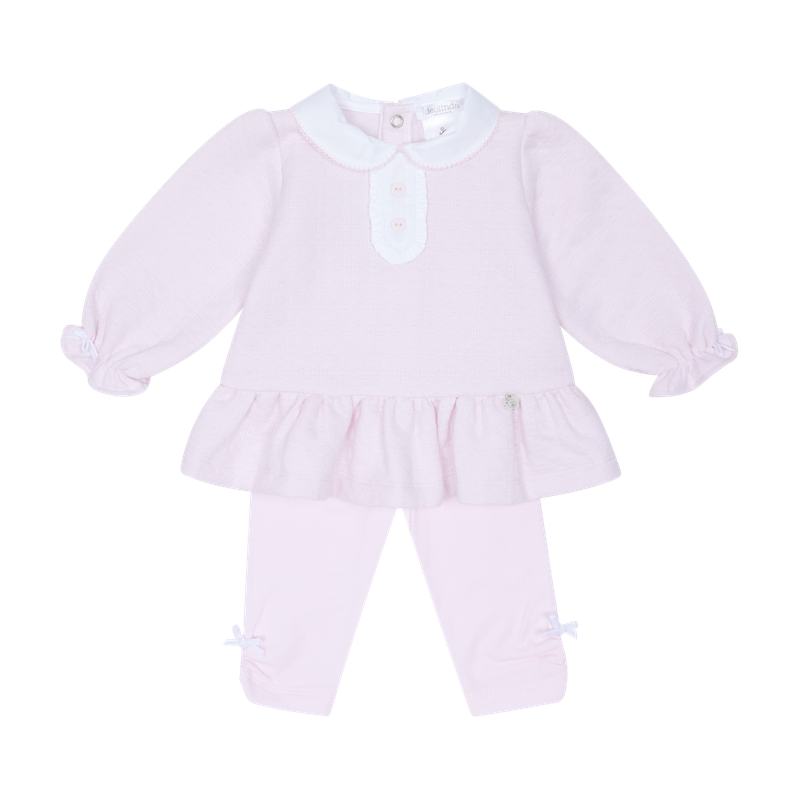 DEOLINDA PINK AND WHITE LEGGING SET DEO5703