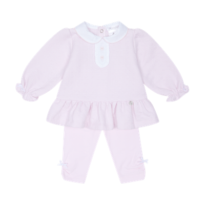 DEOLINDA PINK AND WHITE LEGGING SET DEO5703
