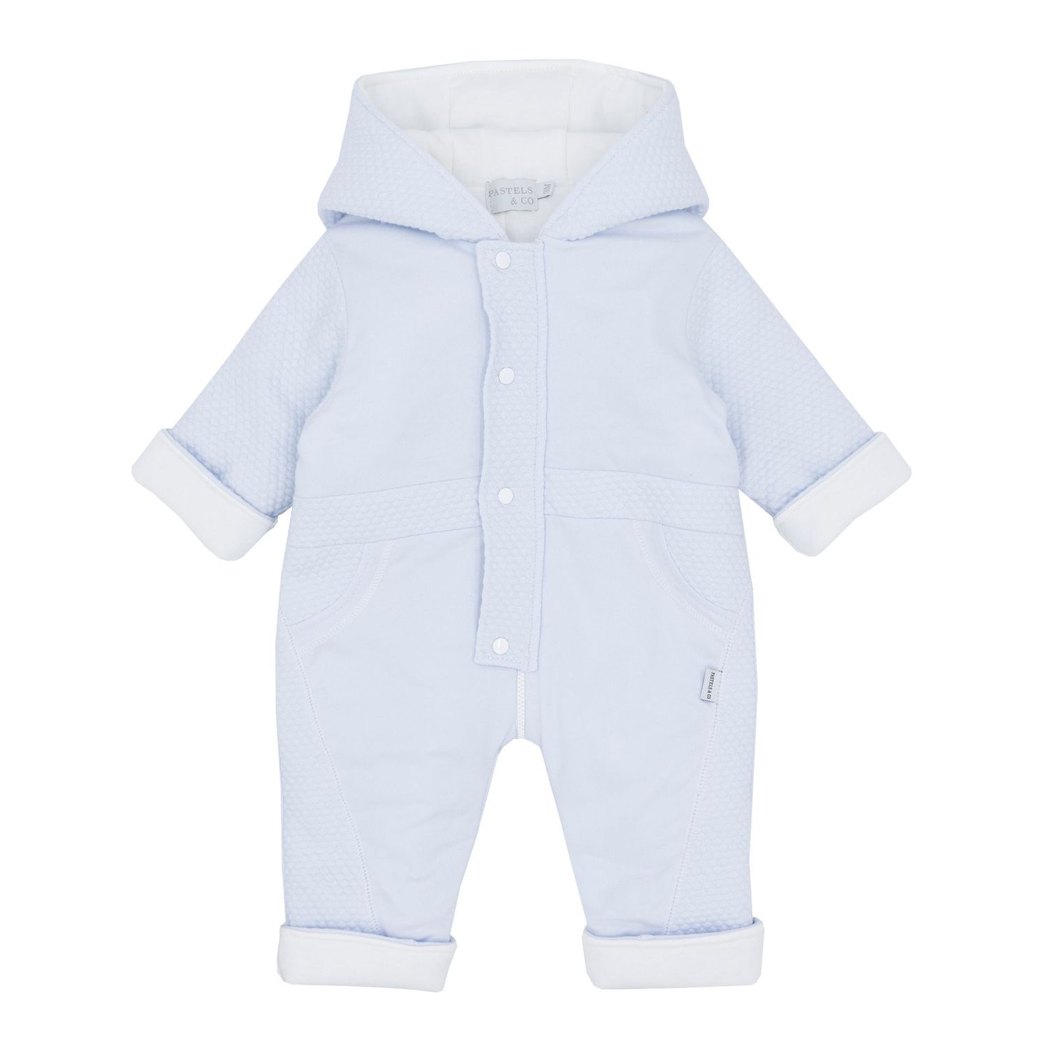 PASTELS & CO 'DONAL' PALE BLUE PRAMSUIT PAS310H PASTELS & CO 'DONAL' PALE BLUE PRAMSUIT PAS310H