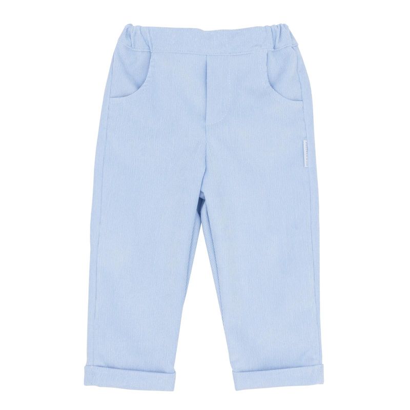 PASTELS & CO 'DENHOLM’ PALE BLUE SOFT CORD TROUSERS PAS313G