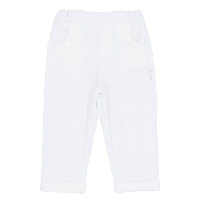 PASTELS & CO 'DENHOLM’ IVORY SOFT CORD TROUSERS PAS313GN