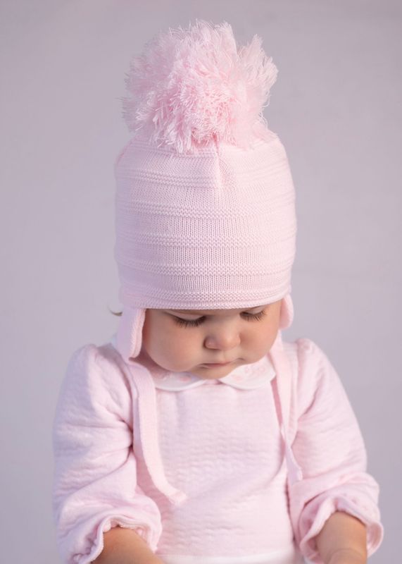 PASTELS & CO "KENDALL" PINK POM HAT